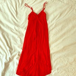 NEW Forever21 Asymmetrical Red Summer Dress Small